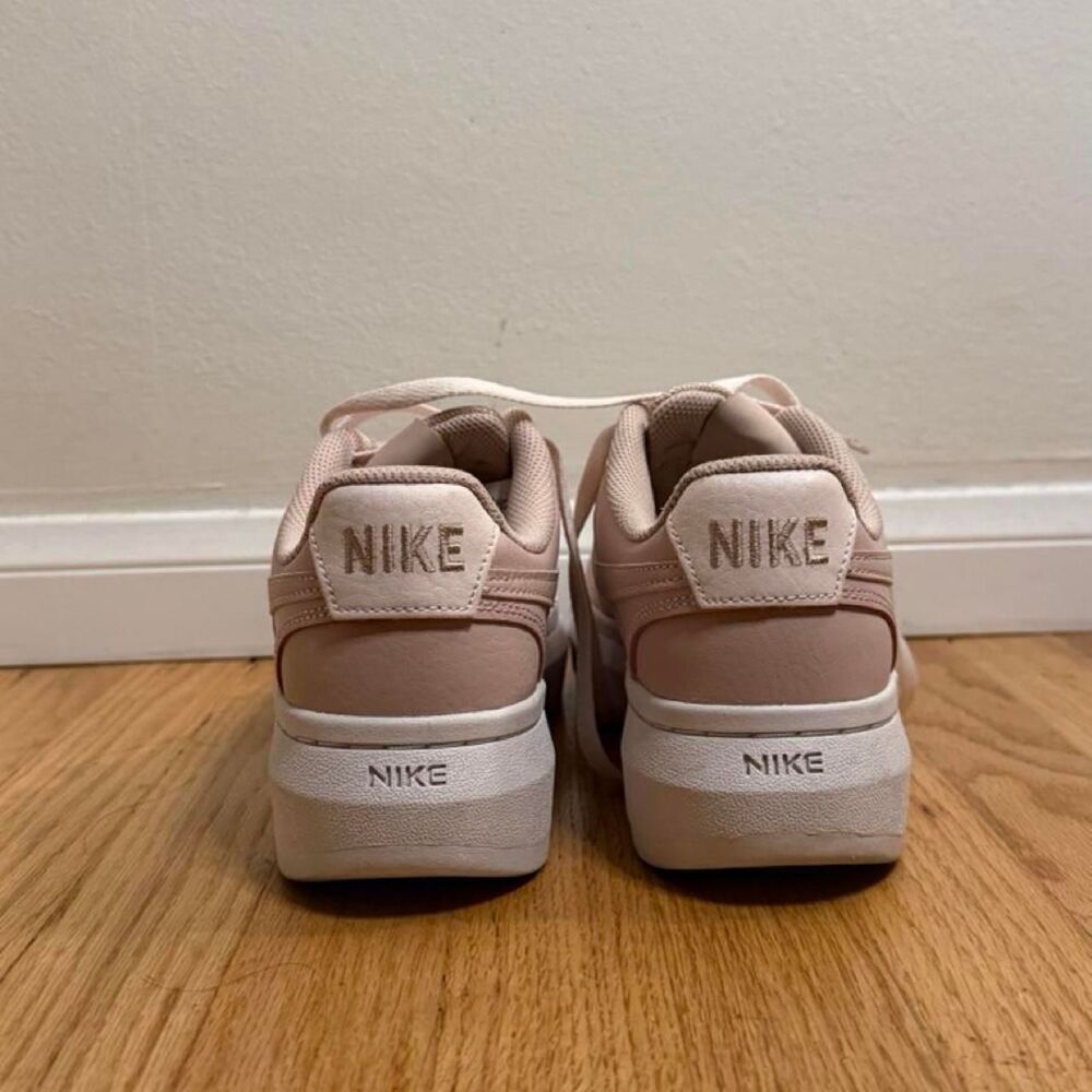 Nike Blush Pink Court Vision Alta Platform Sneakers Size 8.5